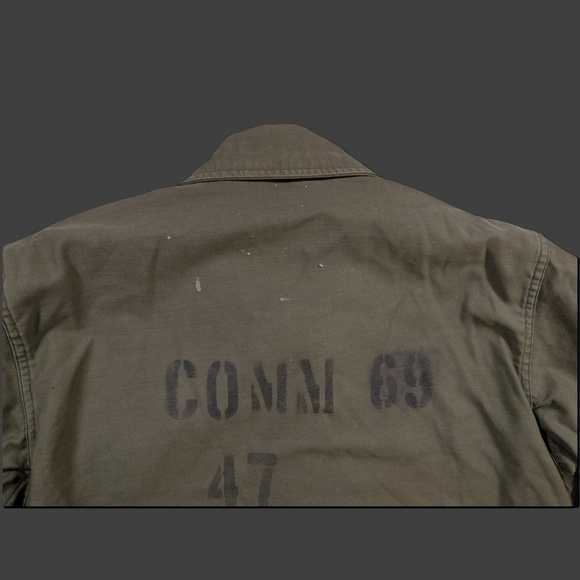 1980s Military Cold Weather Deck Jacket Medium USS Independence CV-62 - Picture 9 of 9